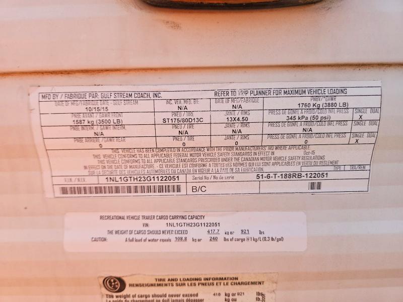 2016 Gulf Craft Inc. 2016 Gulf Stream AMERI-LITE Camper