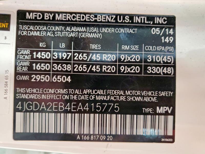 2014 Mercedes-Benz Ml 350 Bluetec