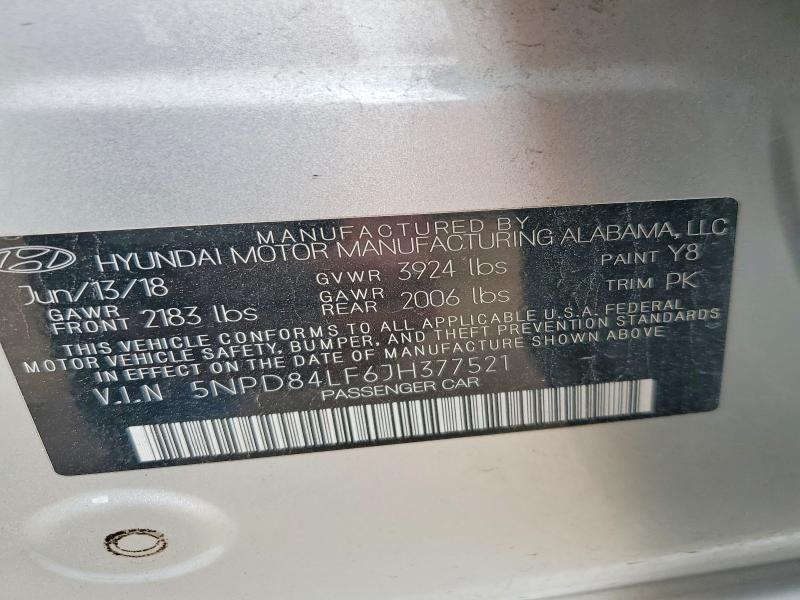 2018 Hyundai Elantra sel