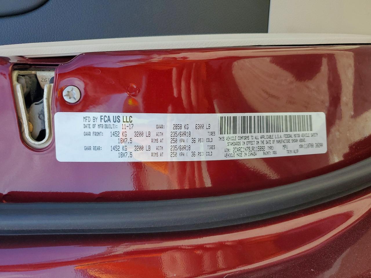 2018 Chrysler Pacifica Hybrid Limited