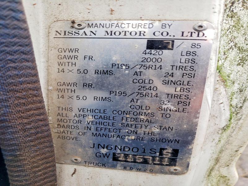 1986 Nissan Truck Base
