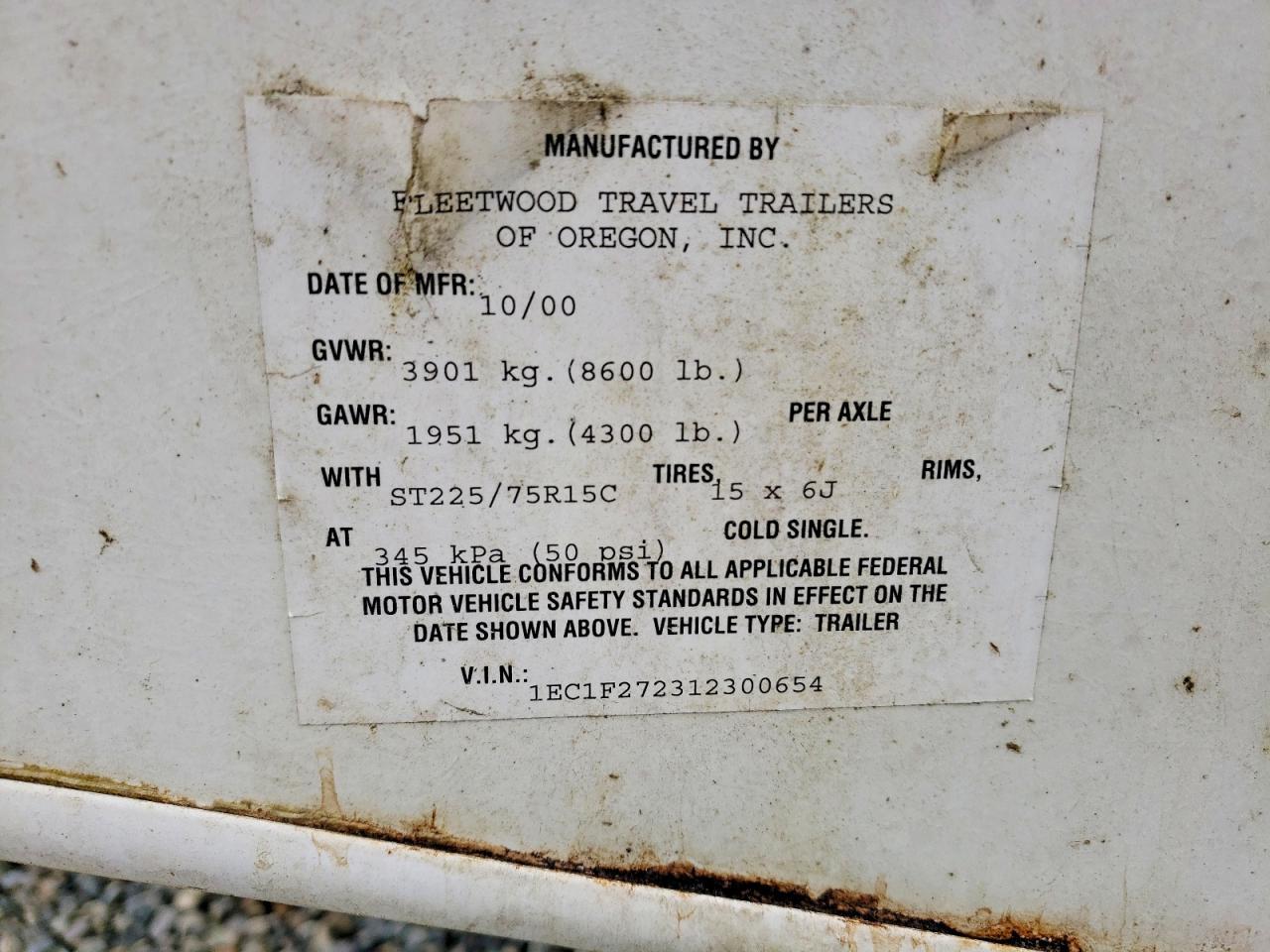 2001 Fleetwood Prowler Camper