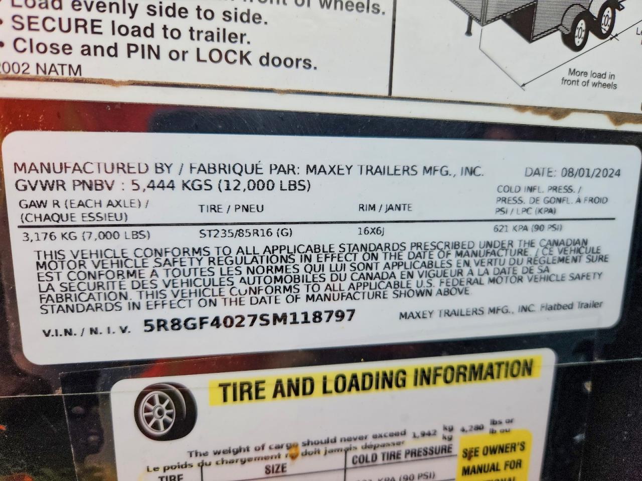 2025 Maxx D Equipment Trailer