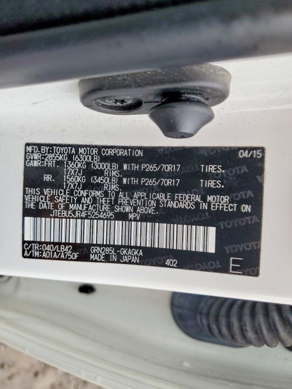 2015 Toyota 4runner SR5 Premium