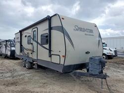 Salvage trucks for sale at Corpus Christi, TX auction: 2015 Keystone Sprinter Camper