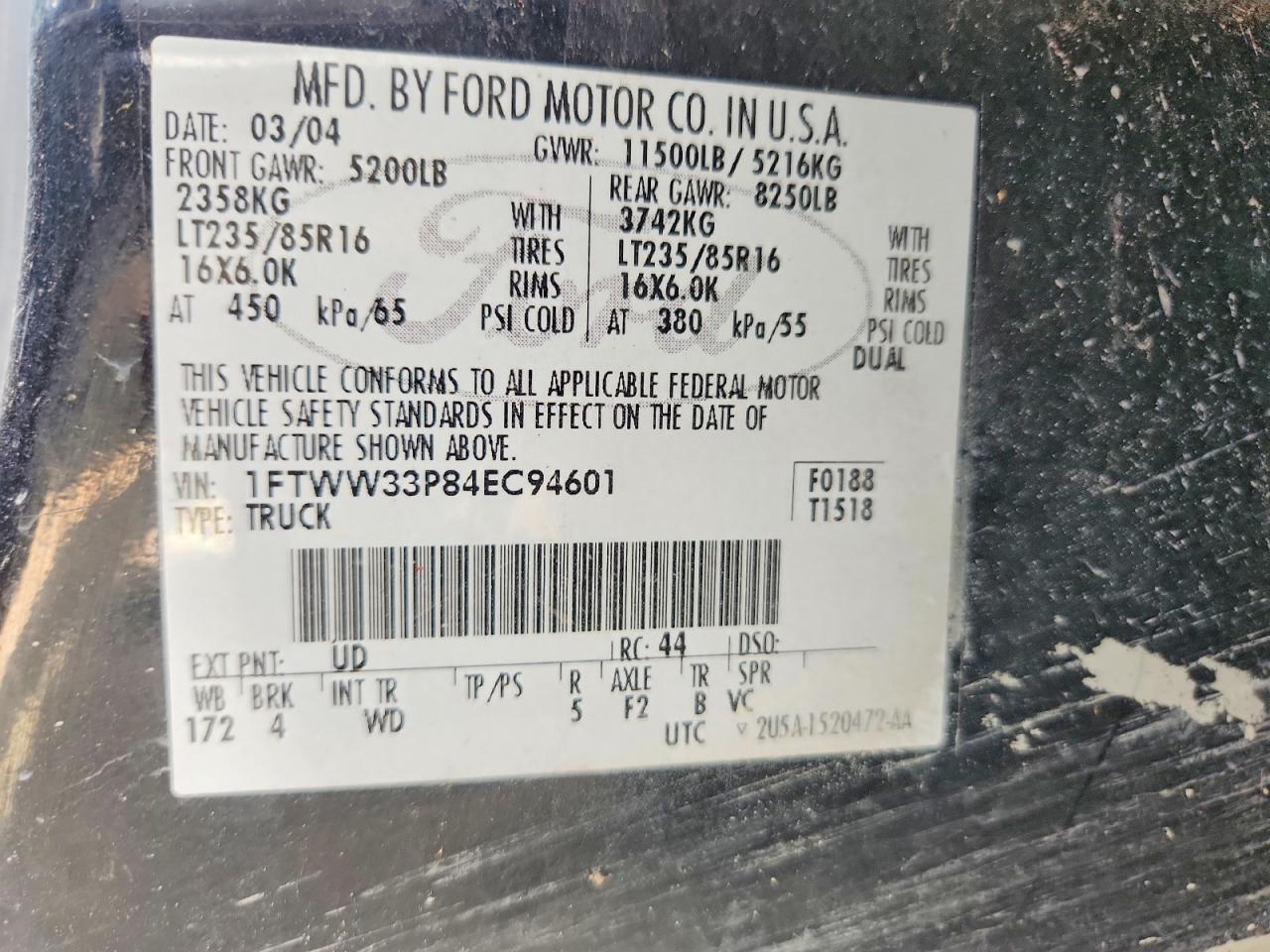 2004 Ford F350 Super Duty