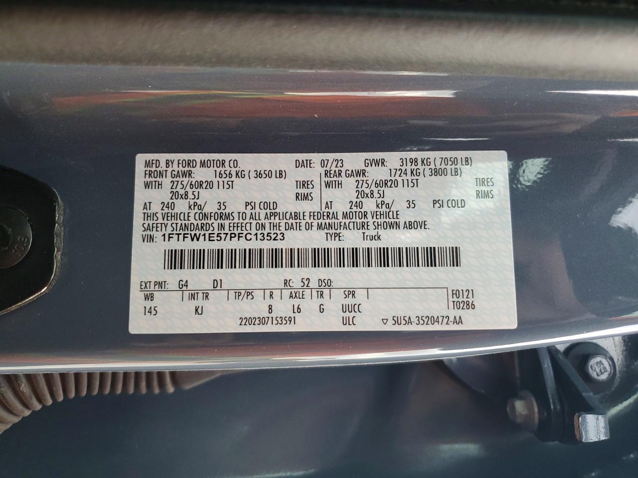 2023 Ford F150 Supercrew