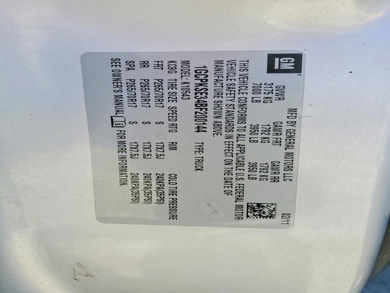 2011 Chevrolet Silverado K1500 LT