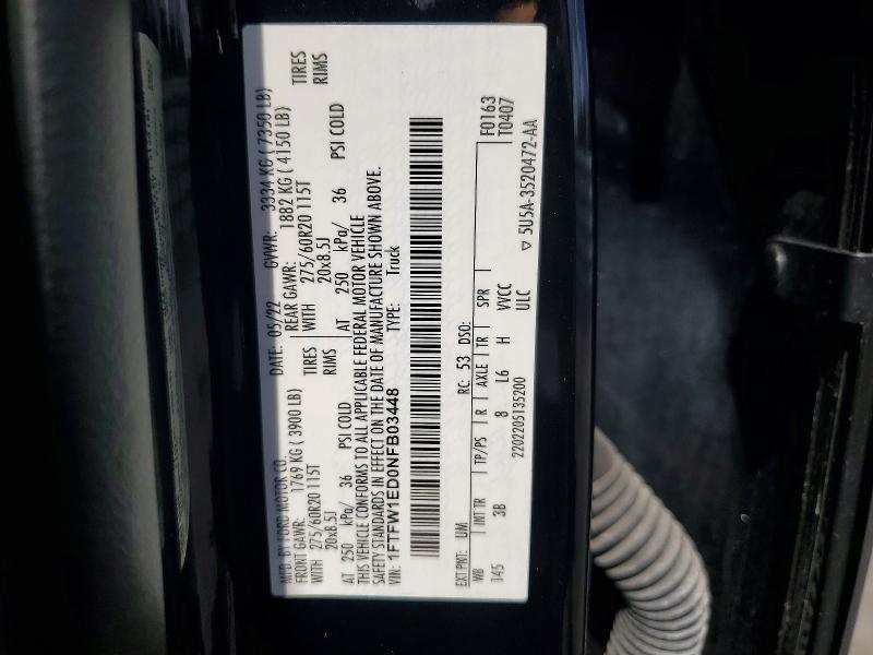 2022 Ford F150 Supercrew