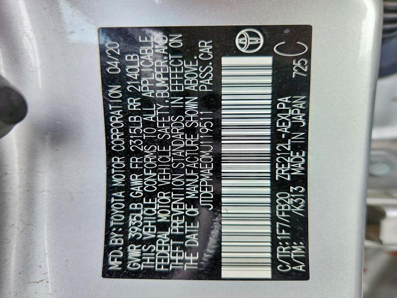 2021 Toyota Corolla le