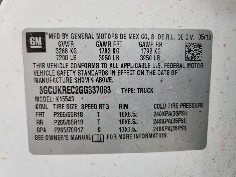 2016 Chevrolet Silverado K1500 LT