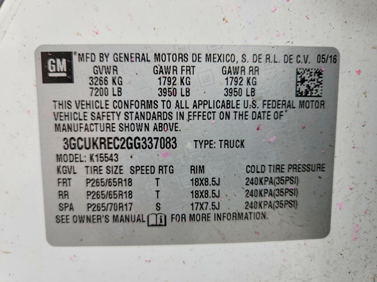 2016 Chevrolet Silverado K1500 LT