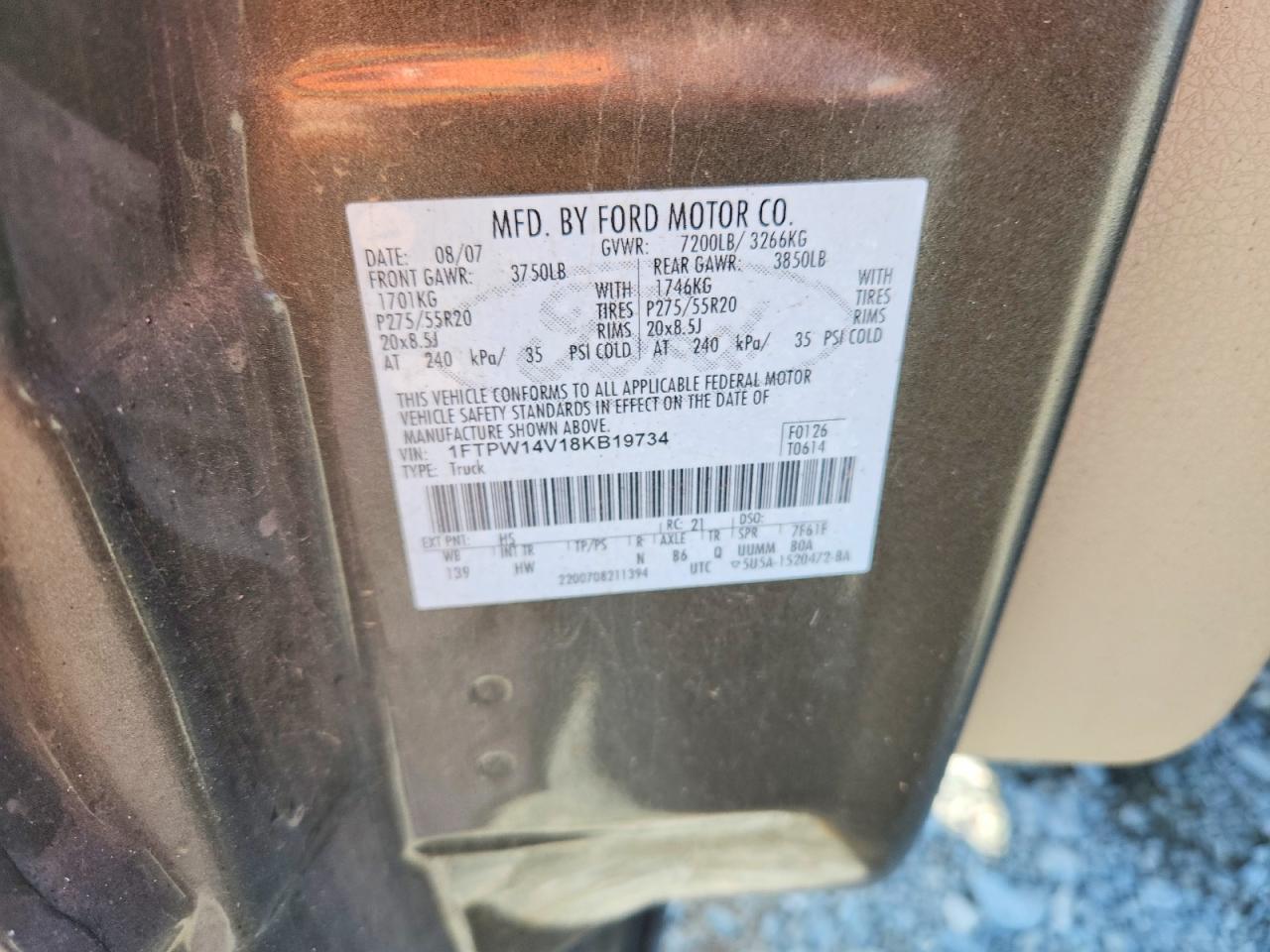 2008 Ford F150 Supercrew