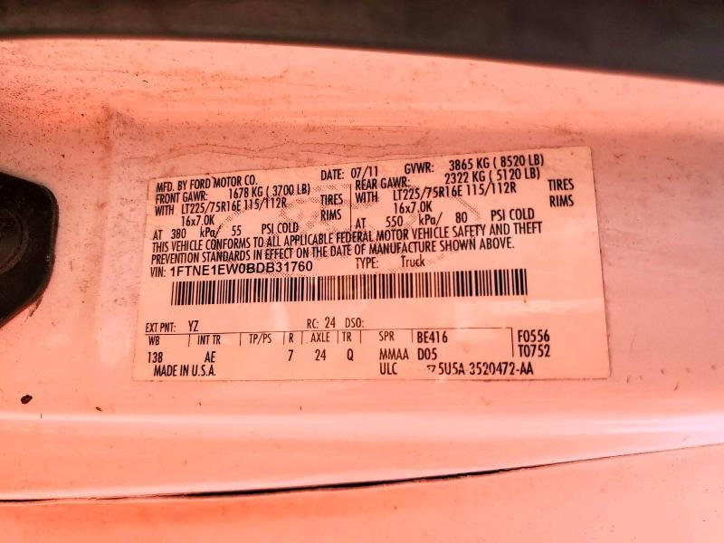 2011 Ford Econoline E150 van
