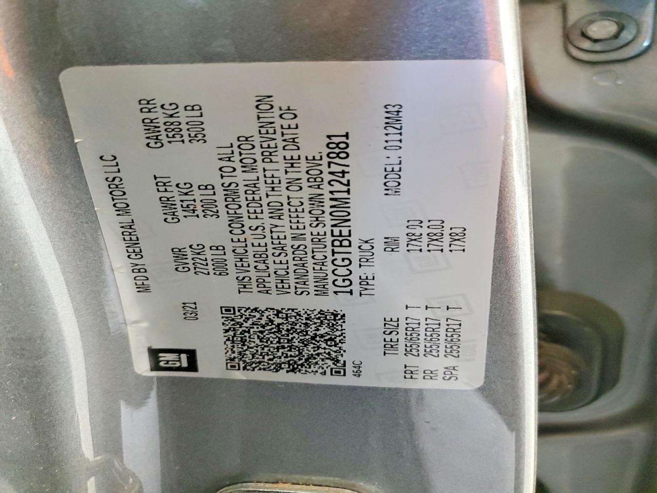 2021 Chevrolet Colorado