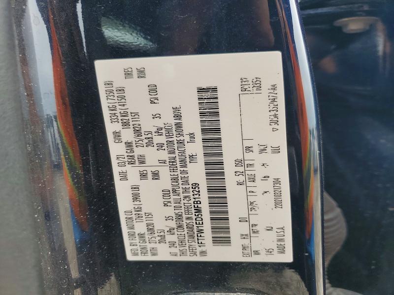 2021 Ford F150 Supercrew