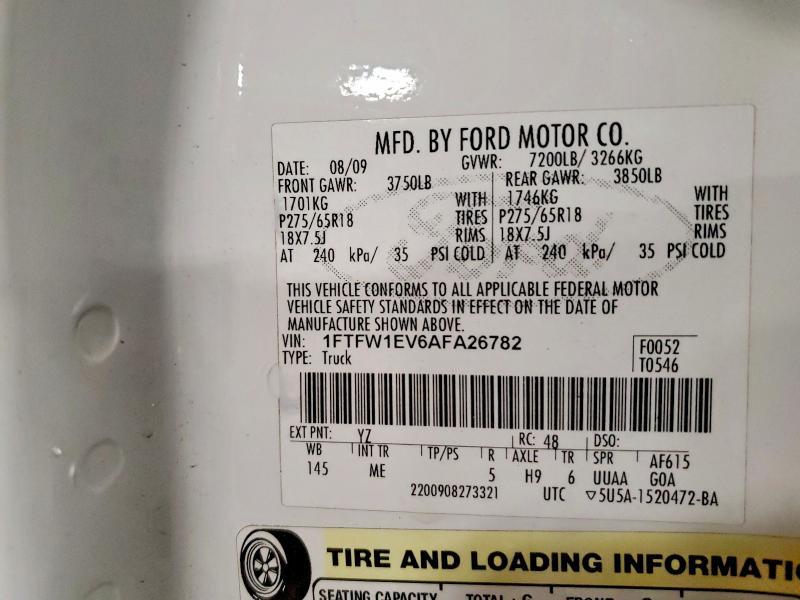 2010 Ford F150 Supercrew