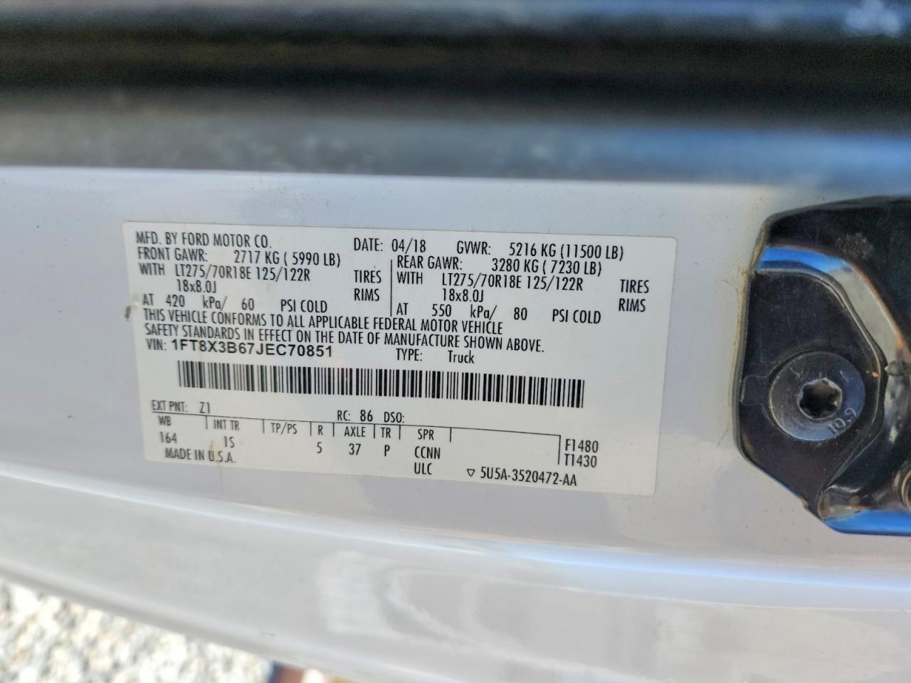 2018 Ford F350 Super Duty