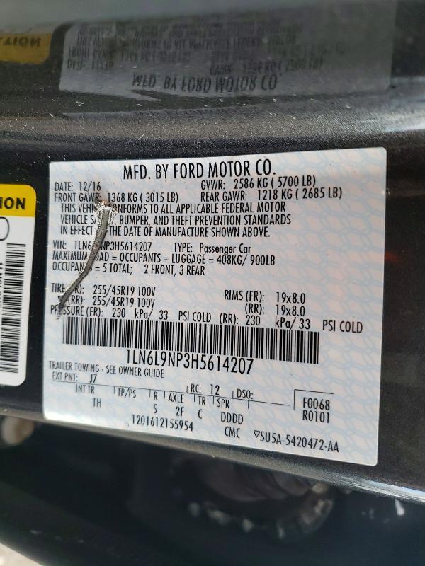 2017 Lincoln Townhouse Continental Reserve