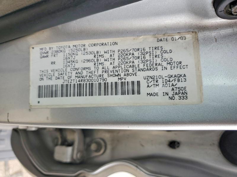 2003 Toyota 4runner Sport Edition