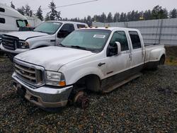Salvage trucks for sale at Spanaway, WA auction: 2003 Ford F350 Super Duty