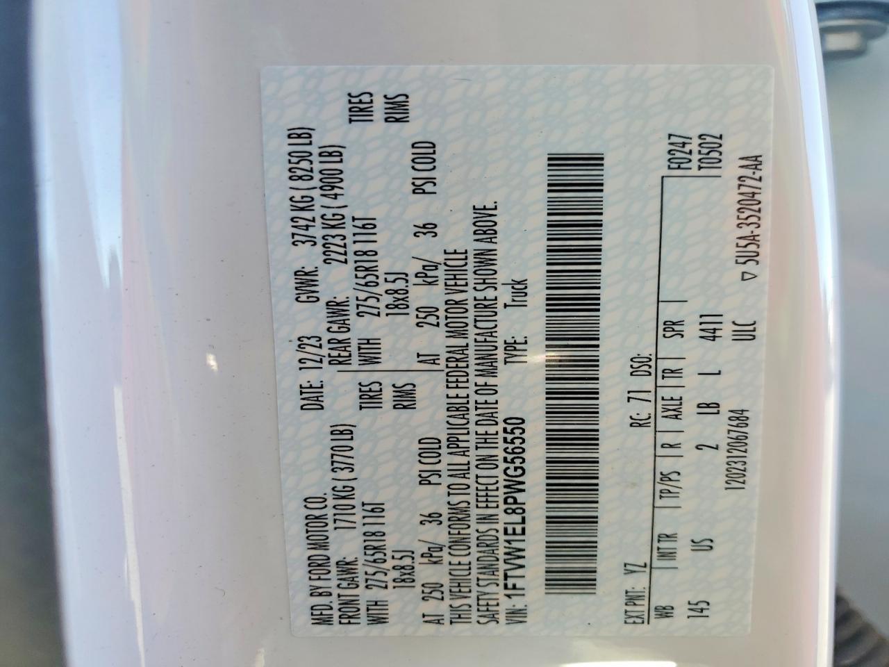 2023 Ford F150 Lightning PRO