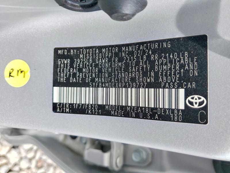 2024 Toyota Corolla le