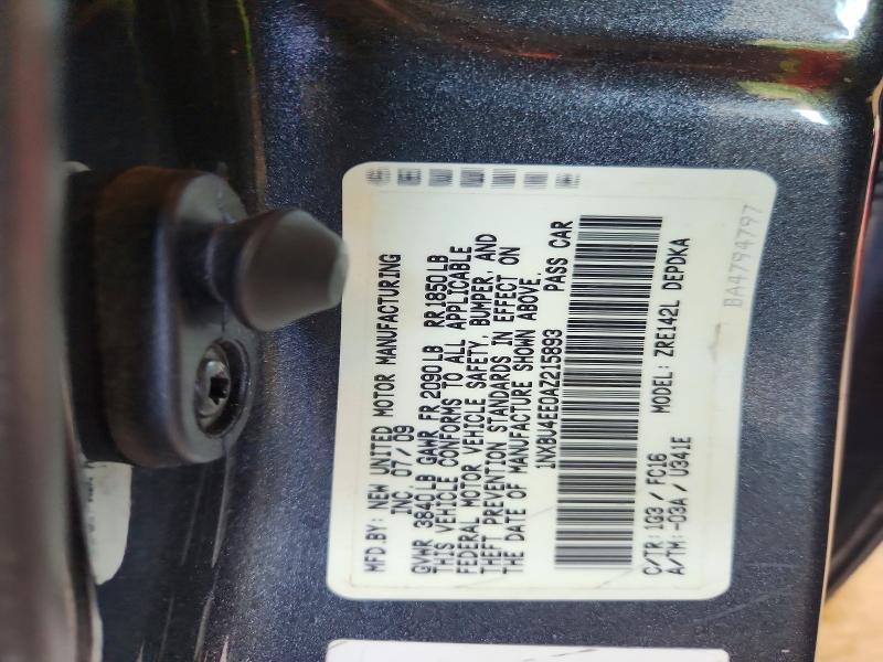 2010 Toyota Corolla le