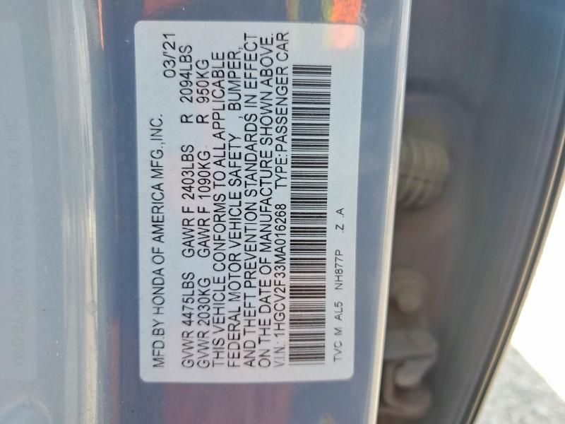 2021 Honda Accord Sport
