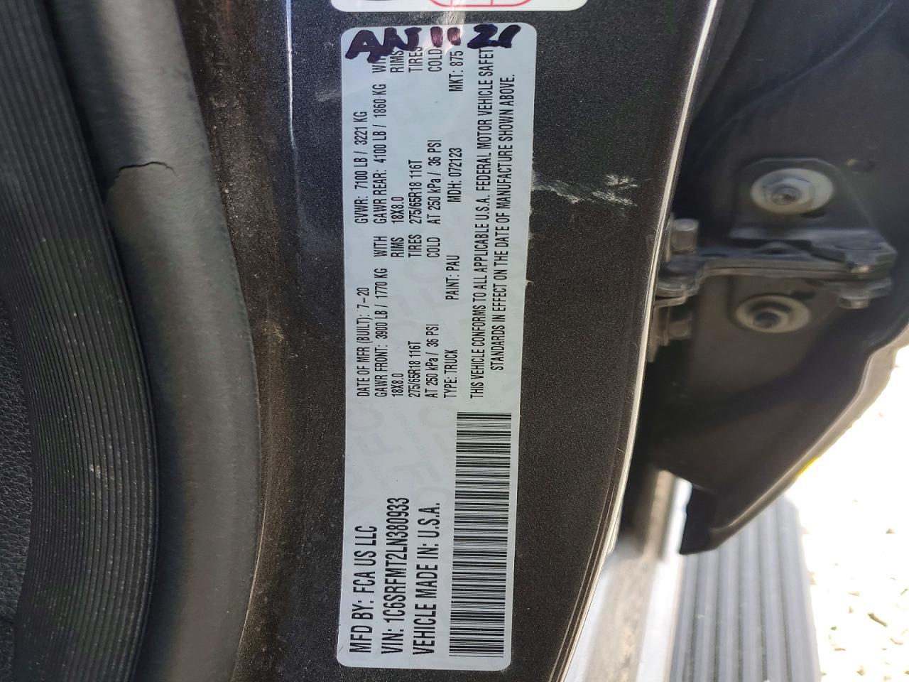 2020 Dodge RAM 1500 BIG Horn