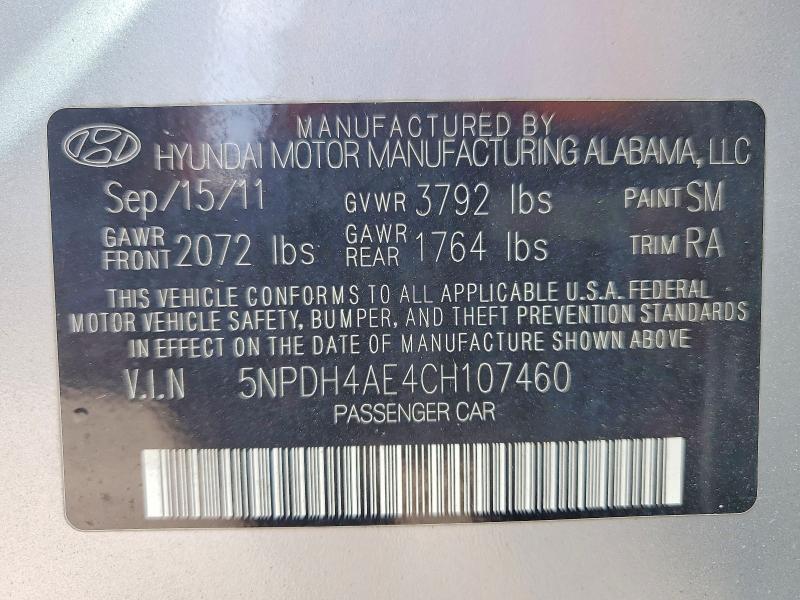 2012 Hyundai Elantra Limited