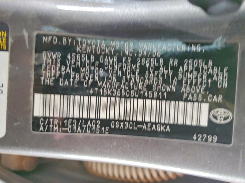 2006 Toyota Avalon xls