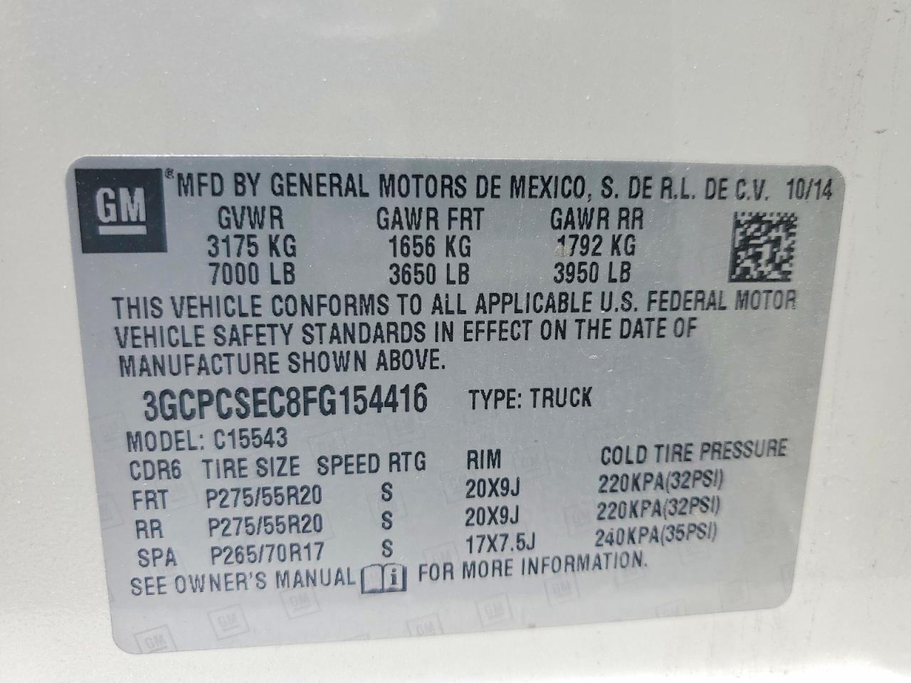 2015 Chevrolet Silverado C1500 LTZ