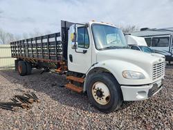 Salvage trucks for sale at Pekin, IL auction: 2014 Freigliner 2014 Freightliner Business Class M2 Flatbed Truck