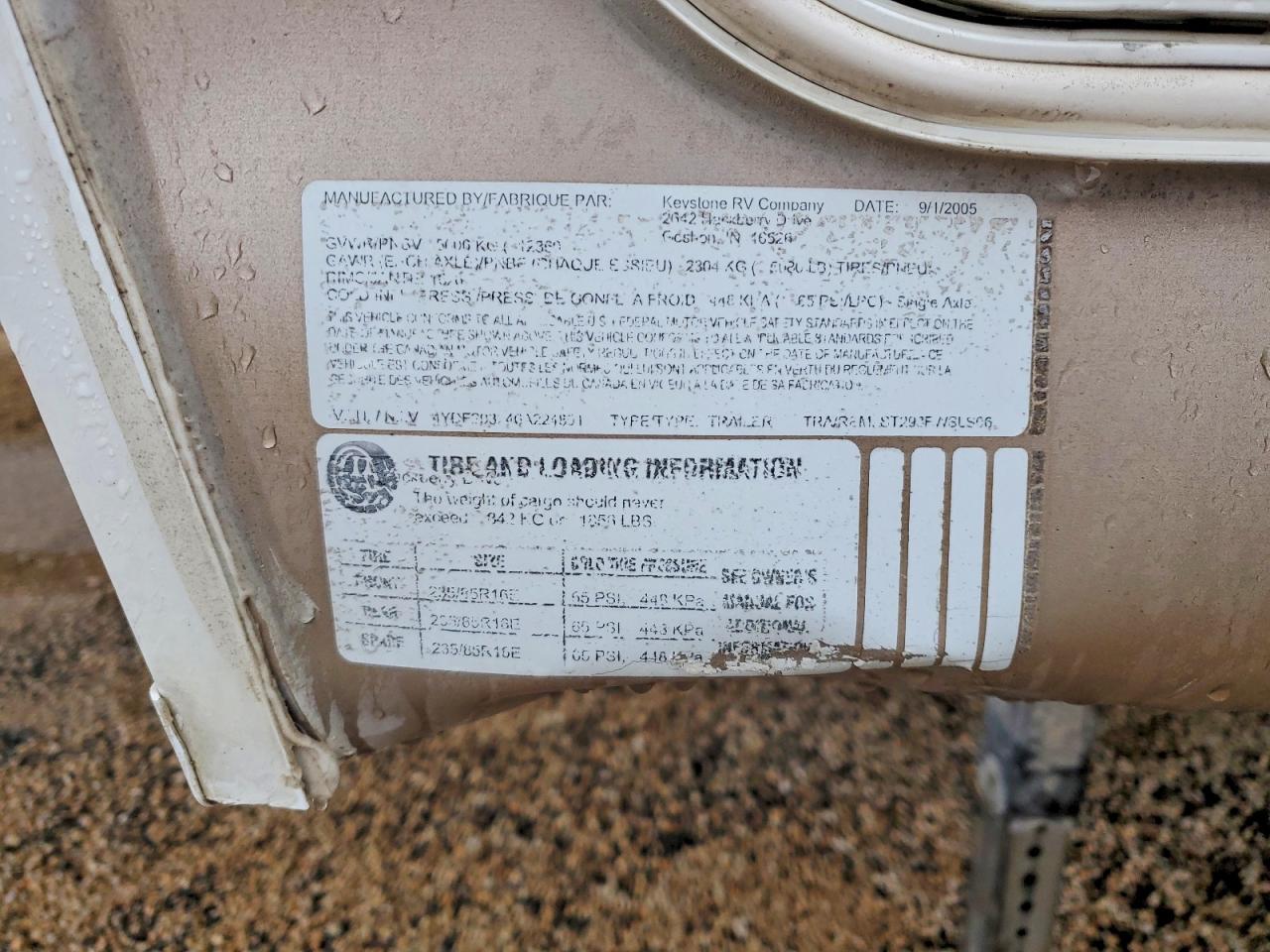 2006 Keystone Copper Canyon Camper