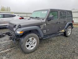 Jeep salvage cars for sale: 2019 Jeep Wrangler Unlimited Sport