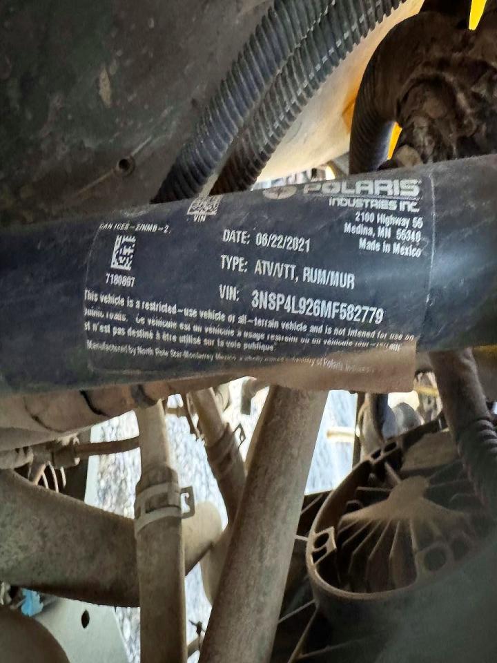 2021 Polaris RZR Utility Vehicle