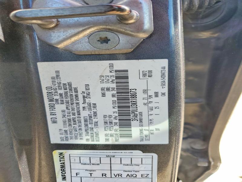 2019 Ford Fusion se