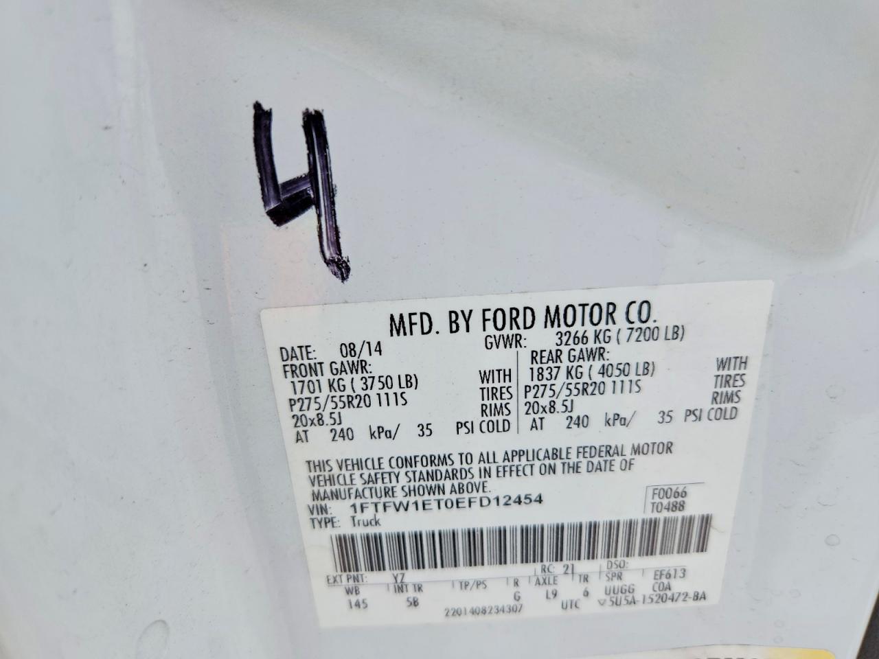 2014 Ford F150 Supercrew