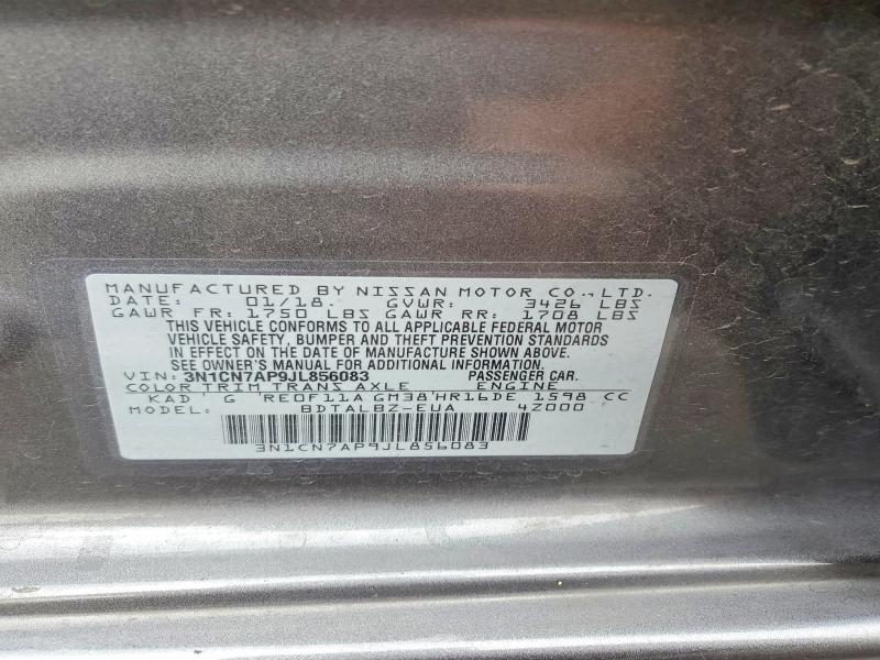 2018 Nissan Versa sv