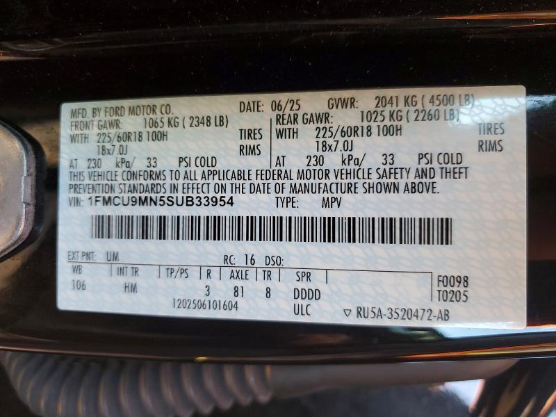 2025 Ford Escape st Line