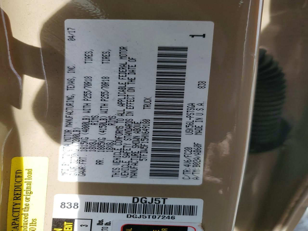 2017 Toyota Tundra SR5