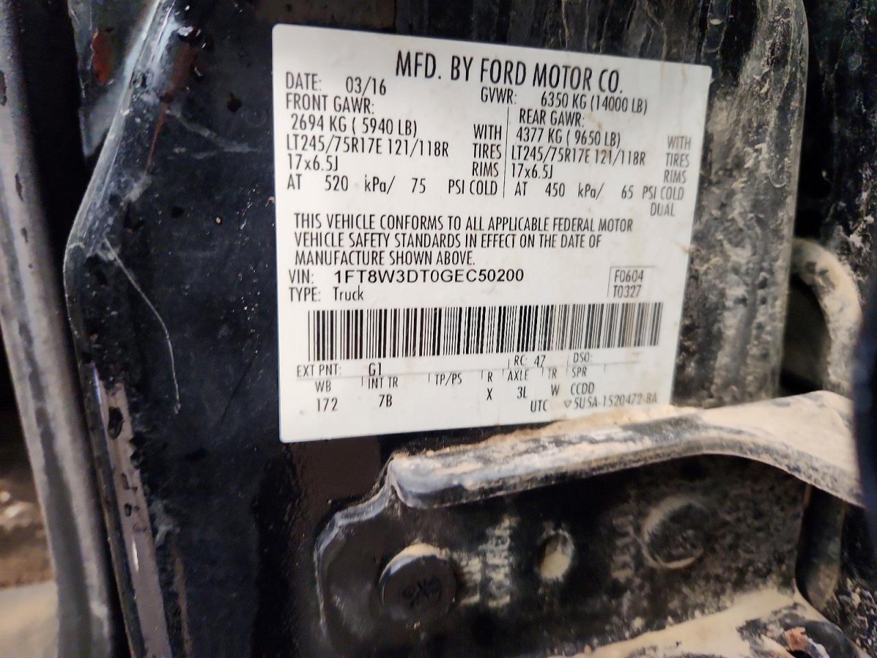 2016 Ford F350 Super Duty