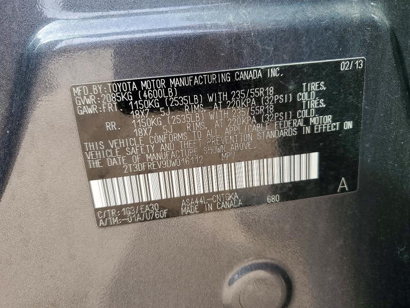 2013 Toyota Rav4 Limited