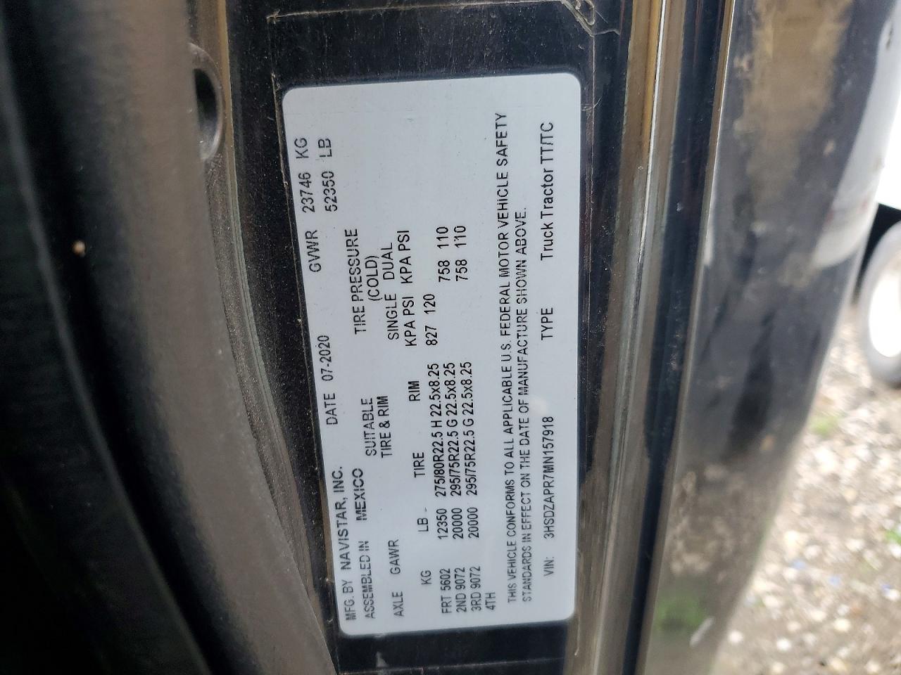 2021 International LT625 Semi Truck
