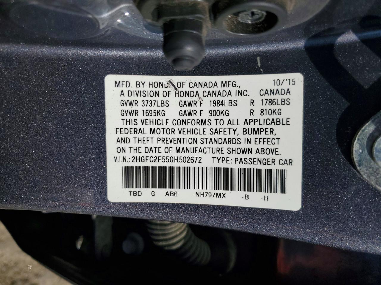 2016 Honda Civic lx