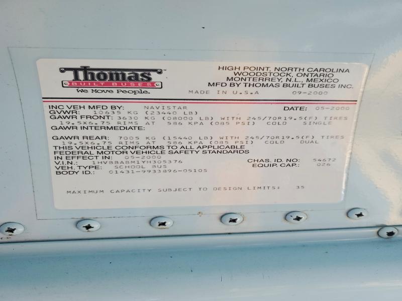 2000 International 3000 3800
