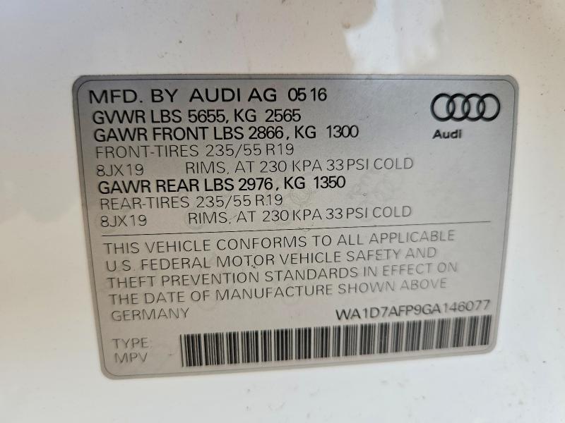 2016 Audi Q5 Premium Plus S-line