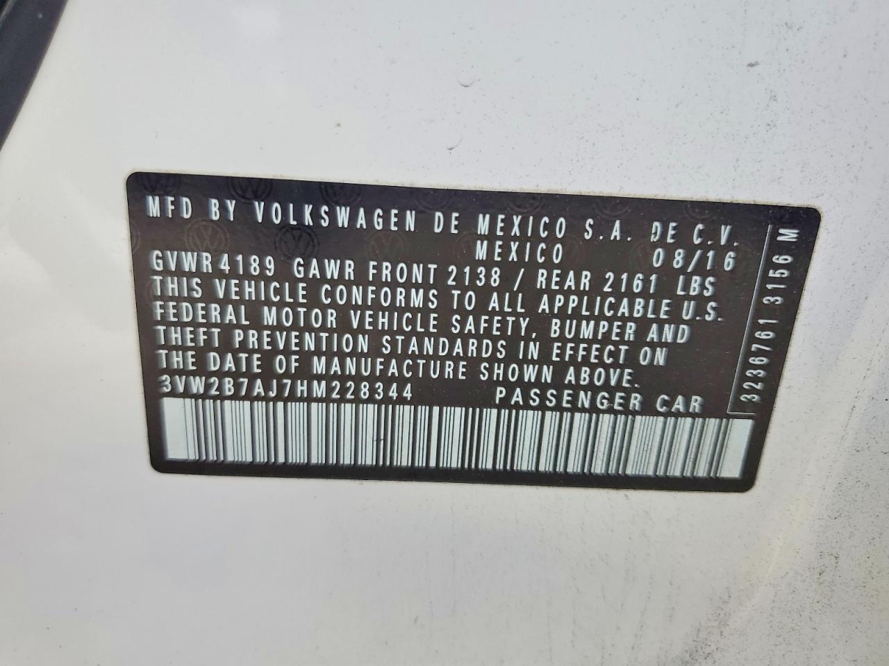 2017 Volkswagen Jetta s