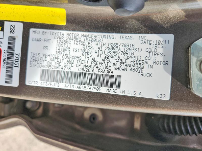 2012 Toyota Tacoma Prerunner V6